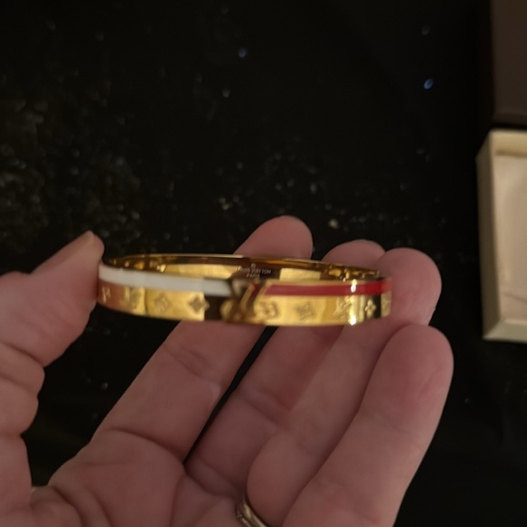 Louis Vuitton gold bangle bracelet - Picture 2 of 5
